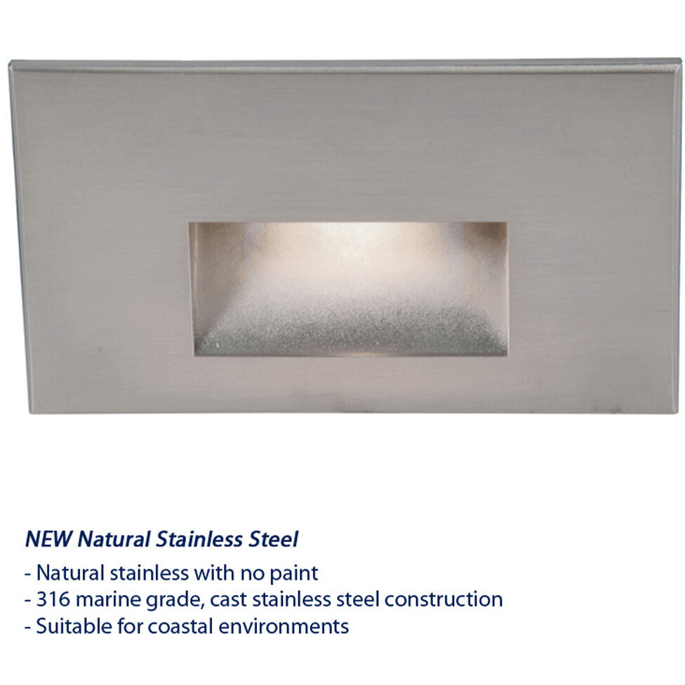 LEDme Step and Wall Lights 277 3.9 watt Stainless Steel Step Light in Red, LED, 24.62 inch