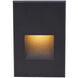 Tyler 12 2 watt Black Step and Wall Lighting in Amber, WAC Landscape