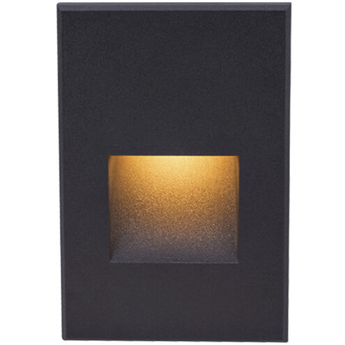Tyler 12 2 watt Black Step and Wall Lighting in Amber, WAC Landscape