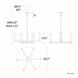 Jedi LED 27 inch Aged Brass Chandelier Ceiling Light, dweLED