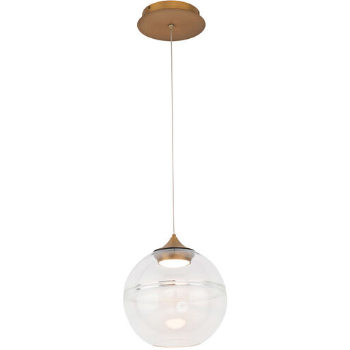 WAC Lighting Bistro LED 10 inch Aged Brass Pendant Ceiling Light, dweLED PD-20010-AB - Open Box