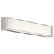 Svelte LED 16.5 inch Brushed Nickel Bath Vanity & Wall Light in 3000K, dweLED