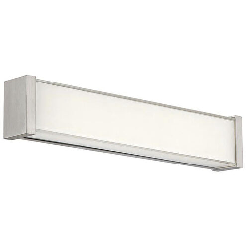 Svelte LED 16.5 inch Brushed Nickel Bath Vanity & Wall Light in 3000K, dweLED