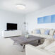 Manhattan LED 20 inch Brushed Nickel Semi-Flush Mount Ceiling Light, dweLED