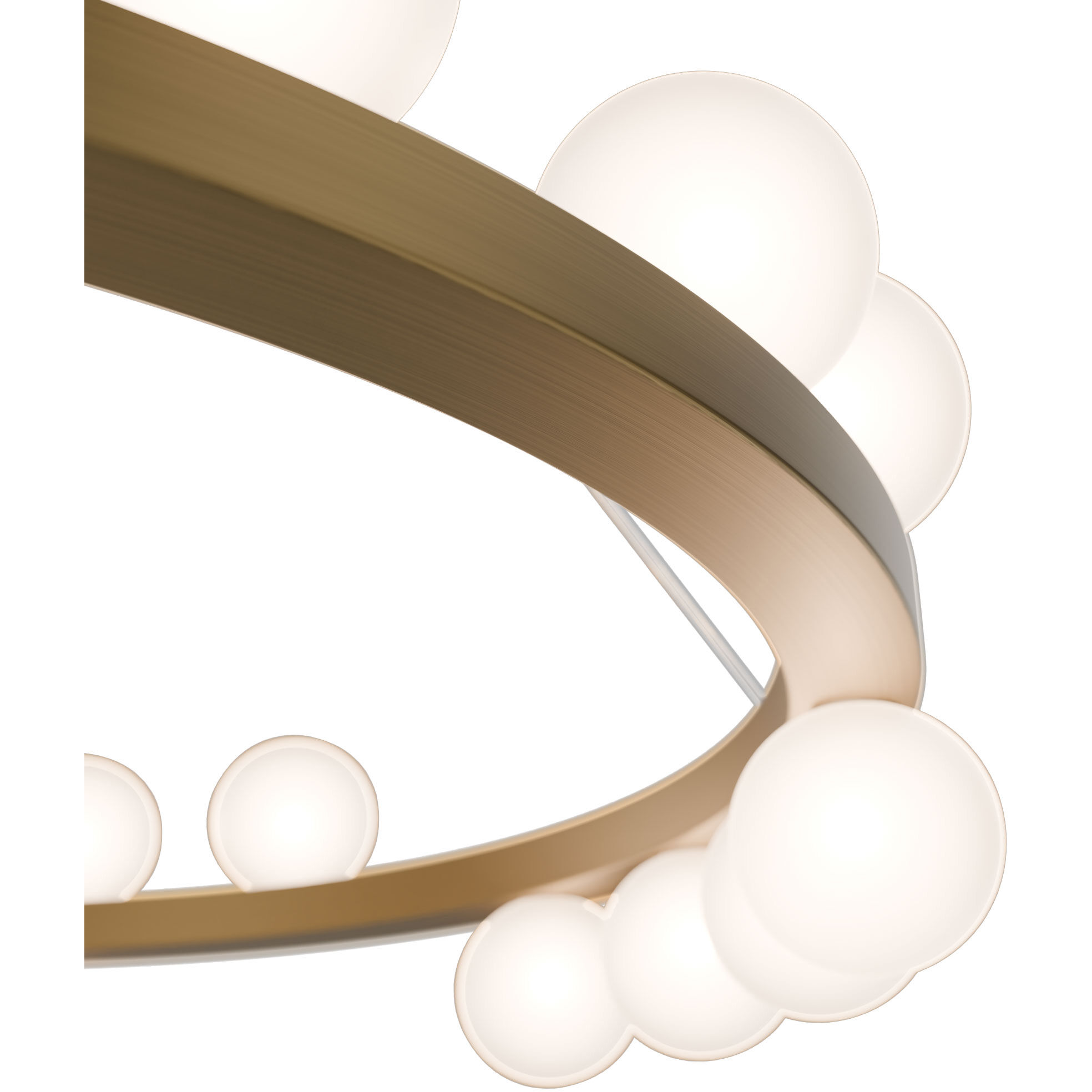 Carousel LED 28 inch Aged Brass Chandelier Ceiling Light in 2700K, dweLED