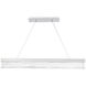 Effervescent Linear Pendant Ceiling Light in Brushed Aluminum, dweLED