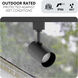 X Track 1 Light 12 Black Outdoor Track Head Ceiling Light