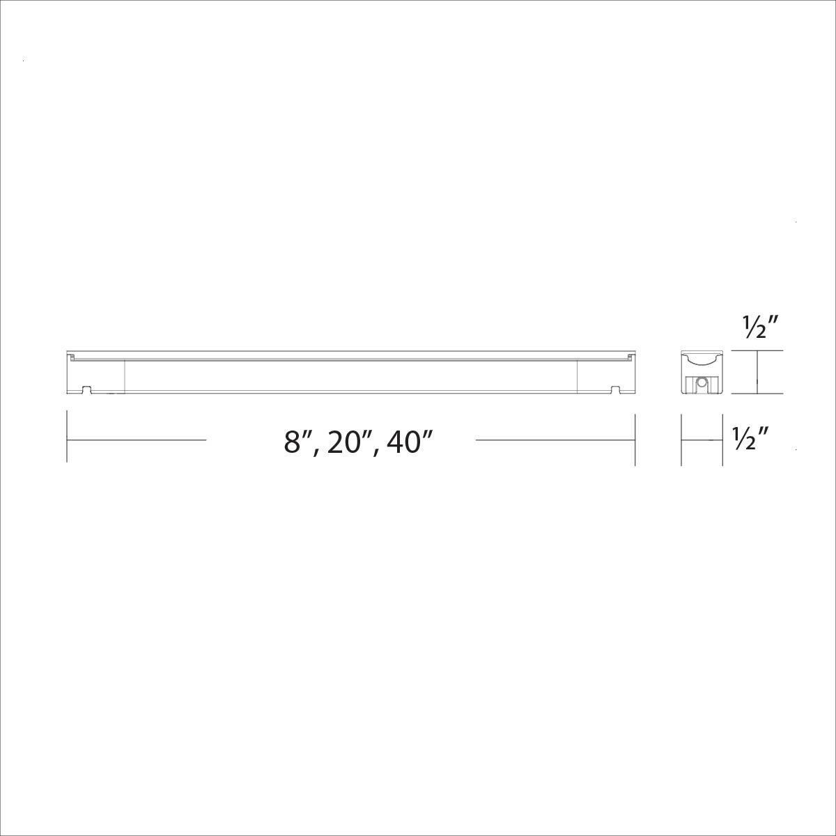 Tyler 24 LED 40 inch Black Undercabinet Lighting in 2700K, WAC Limited