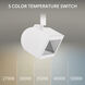 Ocularc 1 Light 120 White L Track Fixture Ceiling Light in 2700-3000-3500-4000-5000K