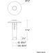 Ventt LED 17.38 inch Black Post Light, dweLED