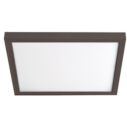 Square LED 11 inch Bronze Flush Mount Ceiling Light in 3000K
