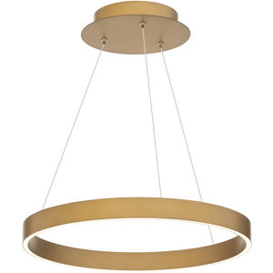 Sirius LED 18 inch Aged Brass Pendant Ceiling Light, dweLED
