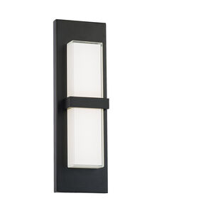 Bandeau LED 16 inch Black Outdoor Wall Light in 3500K, dweLED