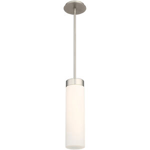 Elementum LED 4.5 inch Satin Nickel Pendant Ceiling Light in 3000K, dweLED