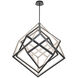Atlas LED 30 inch Black Chandelier Ceiling Light, dweLED