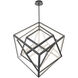 Atlas LED 35.25 inch Black Chandelier Ceiling Light, dweLED