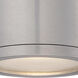 Tube LED 6.5 inch Brushed Aluminum Outdoor Wall Light