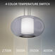 Doma LED 20 inch Black Pendant Ceiling Light in 3500K, dweLED