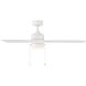 Atlantis 52 inch Matte White Downrod Ceiling Fans, WAC Fans Limited