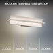 Shard LED 24 inch Brushed Nickel Bath Vanity & Wall Light in 4000K, dweLED