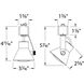 TK-103 Miniature 1 Light 120 White J Track Fixture Ceiling Light