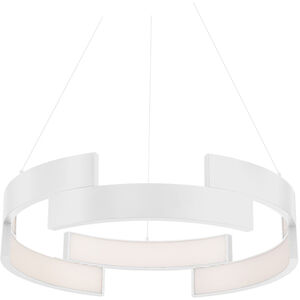 Trap LED 27 inch White Pendant Ceiling Light in 27in, dweLED