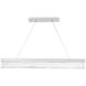 Effervescent LED 45 inch Brushed Aluminum Linear Pendant Ceiling Light in Bronzed Stainless Steel, dweLED