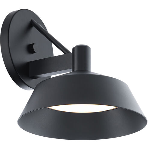 Rockport 1 Light 11 inch Black Outdoor Wall Light, dweLED