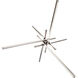 Parallax LED 39 inch Brushed Nickel Pendant Ceiling Light in 39in, dweLED