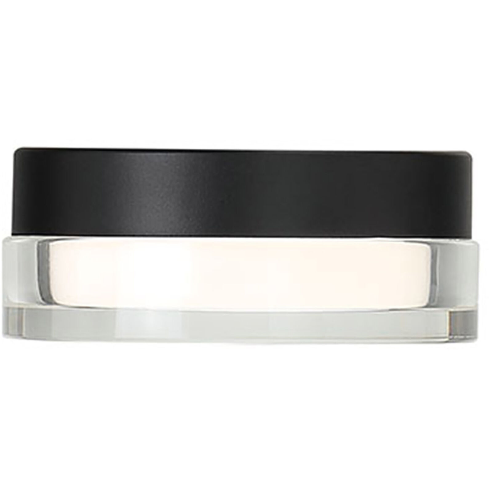 Dot LED 6.25 inch Black Flush Mount Ceiling Light in 3500K, dweLED