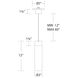 Twist-N-Lite LED 3 inch Brushed Nickel Mini-Pendant Ceiling Light