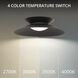 Miso LED 22 inch Black Flush Mount Ceiling Light in 3500K, dweLED