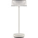 Crystal 14.38 inch 2.00 watt White Rechargeable Table Lamp Portable Light, WAC Limited