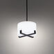 Laurel LED 8 inch Black Pendant Ceiling Light, dweLED