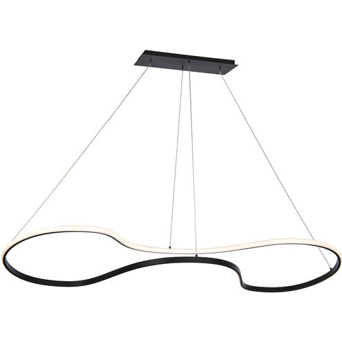 Marques LED 49 inch Black Pendant Ceiling Light in 48in, dweLED