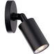 Cylinder LED 5.06 inch Black Outdoor Wall Light