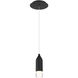 Action LED 2.38 inch Black Mini Pendant Ceiling Light, dweLED