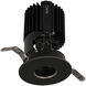 Volta LED Black Recessed Lighting in Narrow, 90, 2700K, Round