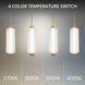 Portos LED 6 inch Aged Brass Mini-Pendant Ceiling Light, dweLED