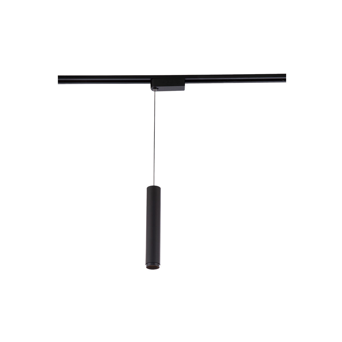 Silo Pendants 1 Light 120 White/Black Track Head Ceiling Light in 3000K