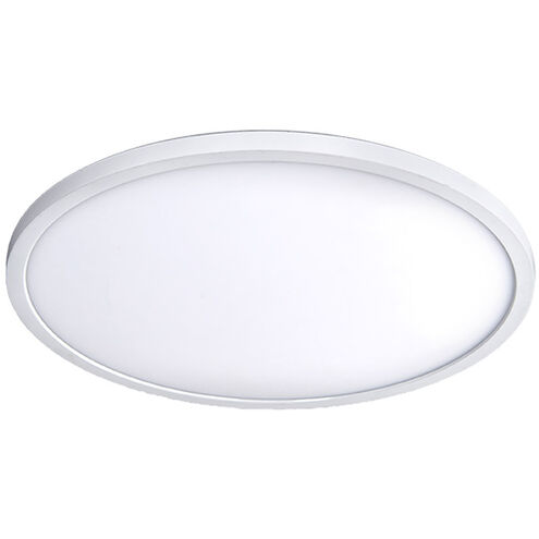 Round LED 15 inch White Flush Mount Ceiling Light in 3500K