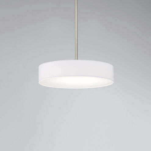 Manhattan LED 14 inch Brushed Nickel Pendant Ceiling Light, dweLED