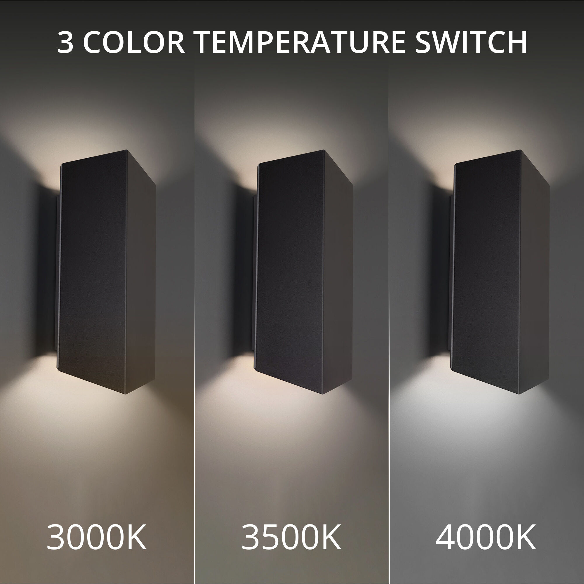 Summit LED 14 inch Black Outdoor Wall Light in 3500K, dweLED