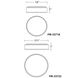 Corso LED 18 inch Brushed Aluminum Flush Mount Ceiling Light, dweLED