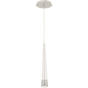 Quill LED 2.34 inch Chrome Pendant Ceiling Light in 3500K, dweLED