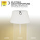 Pleat 14.75 inch 2.00 watt White Rechargeable Table Lamp Portable Light, WAC Limited