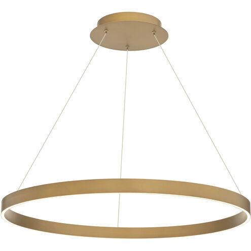 Sirius 1 Light 31 inch Aged Brass Pendant Ceiling Light, dweLED