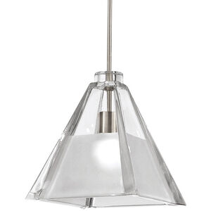 Cosmopolitan 1 Light 5 inch Brushed Nickel Pendant Ceiling Light in Canopy Mount MP