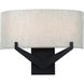 Fitzgerald Wall Sconce Wall Light in 3000K, Black, dweLED
