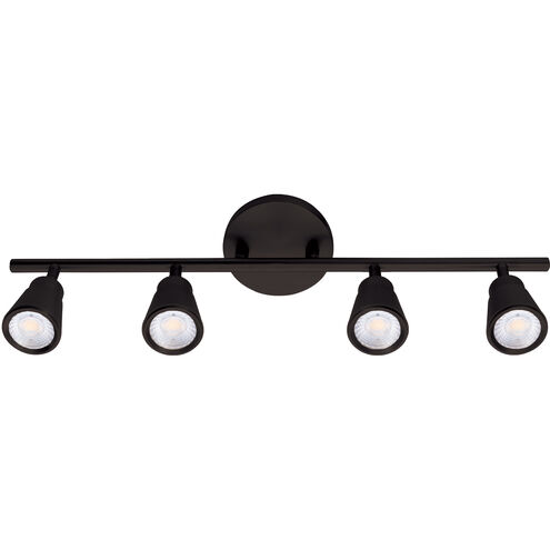 Solo 4 Light 120 Black Track Lighting Ceiling Light